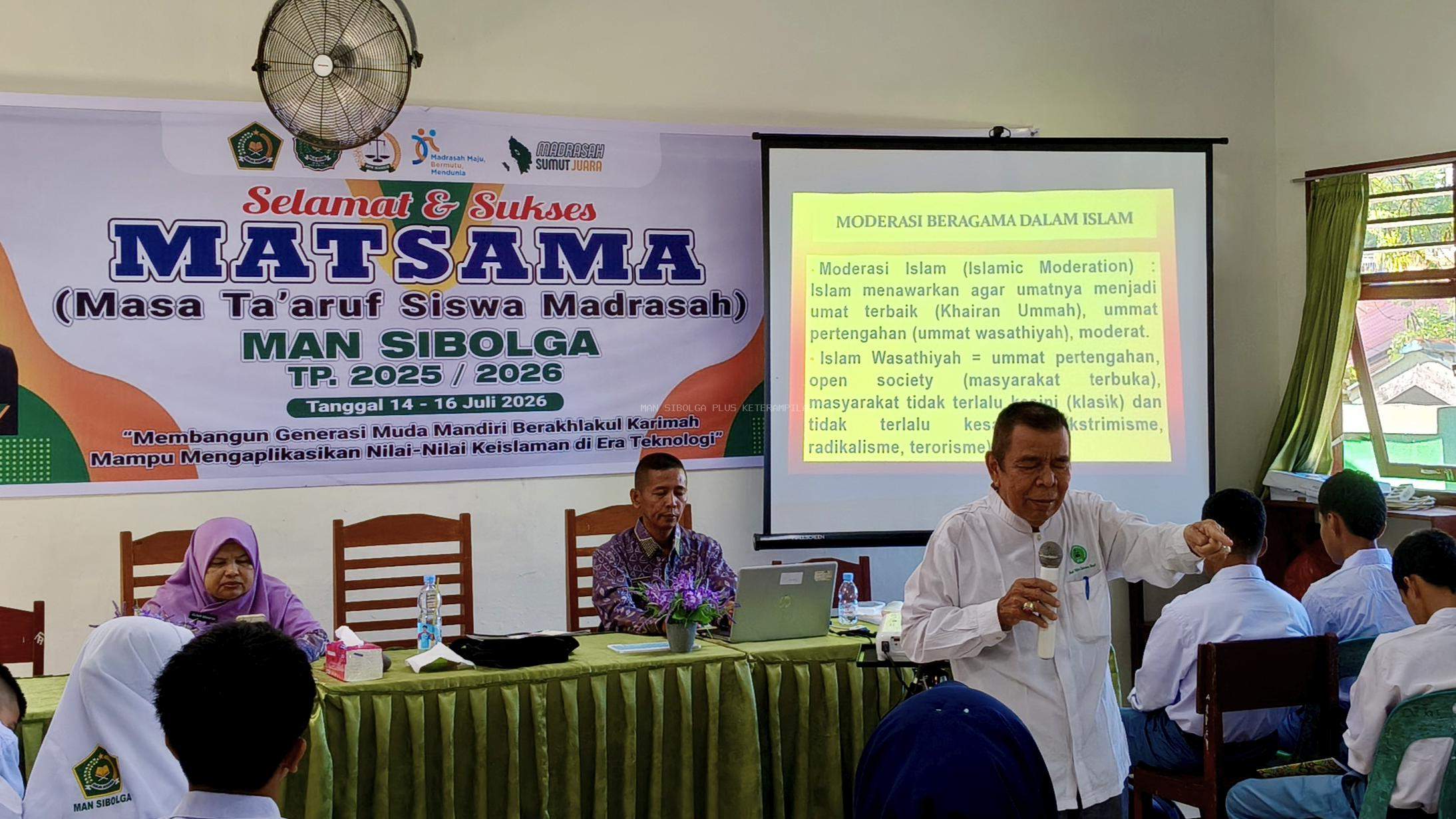 Siswa Baru MAN Sibolga di perkuat Nilai Moderasi Beragama