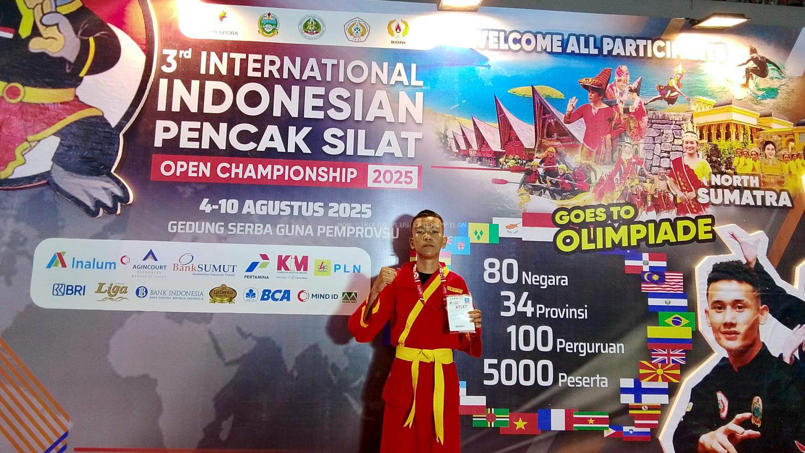 Siswa MAN Sibolga Raih Medali Perunggu di Ajang Pencak Silat Internasional